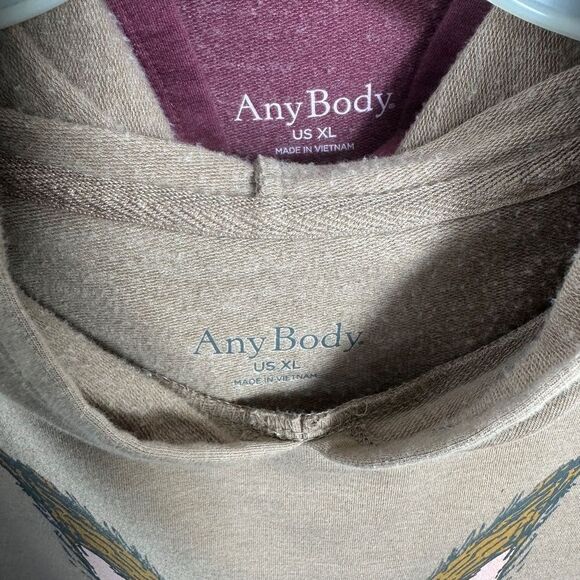 Anybody Lot of 2 Hoodies Rabbit Face & Fox Face Relaxed Fit Knit Top Size XL - Picture 9 of 9